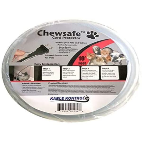 Kable Kontrol Chewsafe® Pet Chewing Resistant Cord Cover 10 Ft length